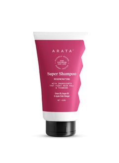 ARATA Arata 6-in-1 Super Shampoo | Prevents Hair loss | Restores pH Balance | Boosts Hair Thickness | Reduces Breakage | Fights Microbial Infections | Adds Shine | Shampoo For Women & Men | 150 ml  - Image 1