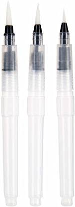 Perfect Pricee Water Coloring Brush Pens, Set of 3 Brush Tips for Watercolor Painting, Water Soluble Colored Pencils, Water Color Brush Pens, Water-Color Markers, Powdered Pigment Or Watercolor Paints - Image 1