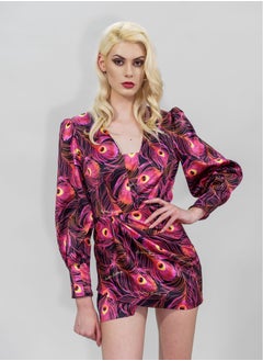 BITOLIA GALLERY Short Long Sleeves Dress Pink  - Image 1