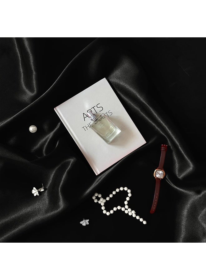 التصوير الفوتوغرافي فلاش نسيج التصوير الفوتوغرافي الخلفية نسيج ديكور الحرير الخلفية الحريرية الخالية من التجاعيد للمجوهرات / مستحضرات التجميل / وضع مسطح / التصوير الفوتوغرافي للأغذية / الاستوديو (أسود ، 150 * 100 سم) - Image 5