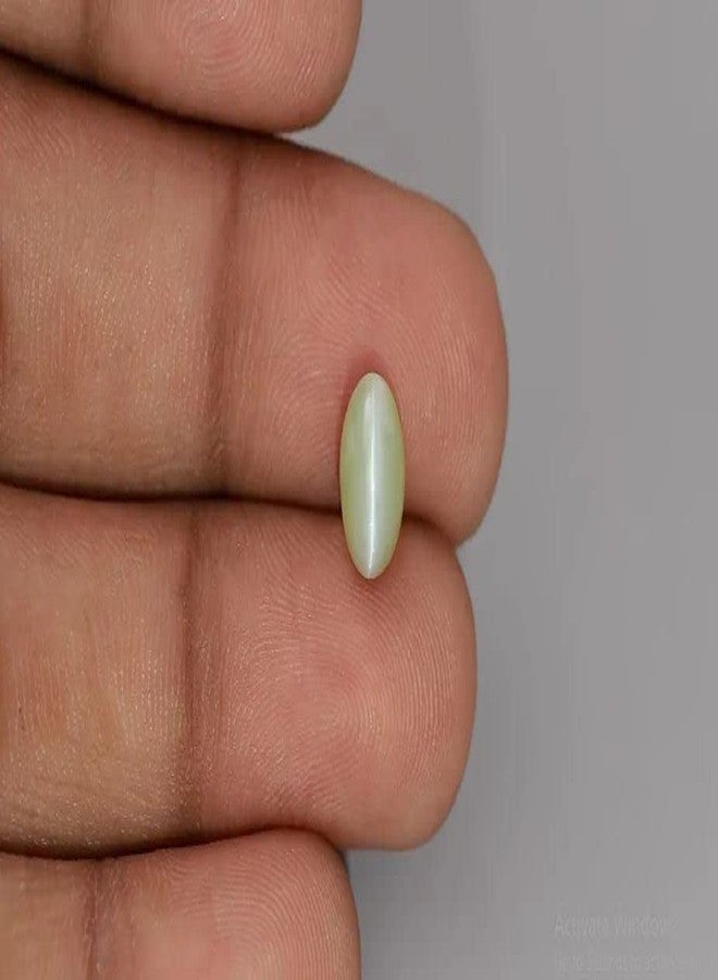 IRIS GEMS 5.55 Carat Natural Cat Eye Gemstone 6.25 Ratti श्रीलंकाई लहसुनिया रतन Lab Certified Ratan Lahsuniya By Igl Lab Tested Oval Shape Vaidooryam Stone For Men Women Pendent Locket Ring लहसुनिआ स्टोन Ketu Ratan केतु रतन Lehsunia Ratna By IRIS GEMS - Image 3