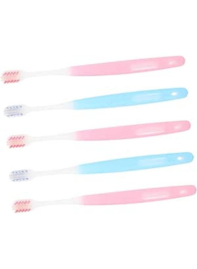 5Pcs Portable Orthodontic Travel Toothbrush For Adults With Soft Bristles Lightweight Oral Care - Image 1