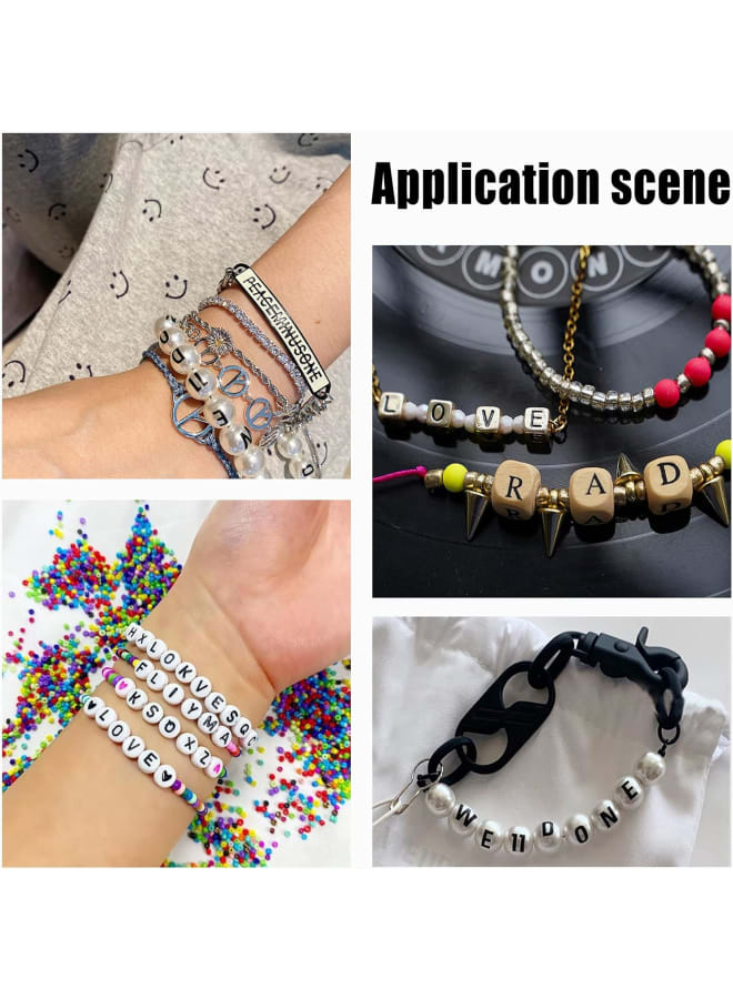 484pcs 7 Colors Mixed Pattern Acrylic Beads Opaque Star Pattern Acrylic Beads Moon Pattern Acrylic Beads Flat Round Beads for DIY Crafts Jewelry Making - Image 5