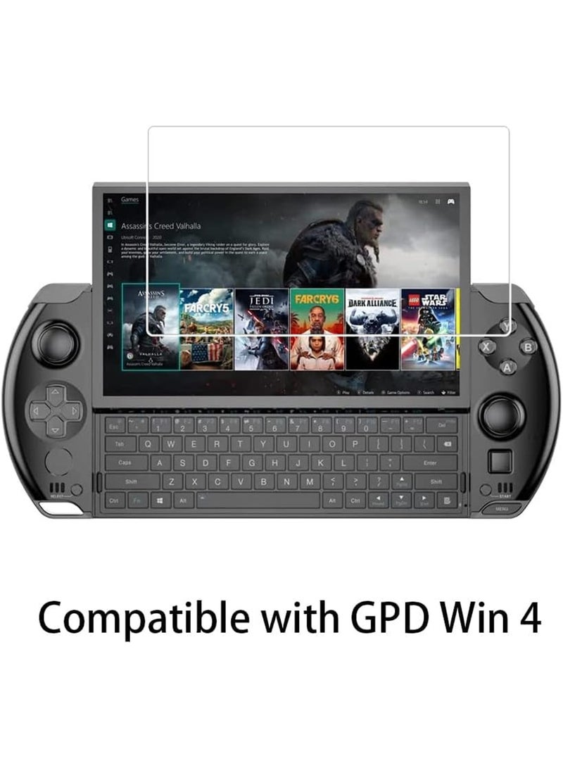 2 حزمة واقي الشاشة لـ GPD WIN 4 فيلم زجاجي مقلص ، واقي الشاشة لـ GPD WIN4 مضاد للخدش ، حساس ، صلابة 9H - Image 2