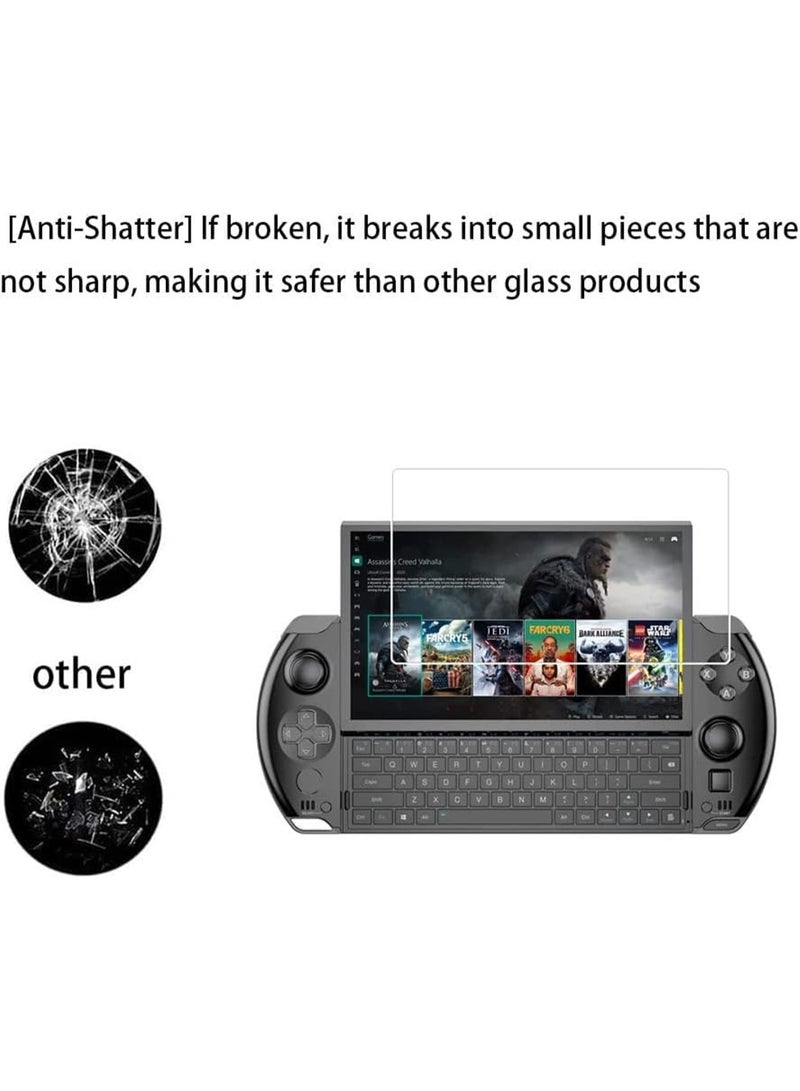 2 حزمة واقي الشاشة لـ GPD WIN 4 فيلم زجاجي مقلص ، واقي الشاشة لـ GPD WIN4 مضاد للخدش ، حساس ، صلابة 9H - Image 5