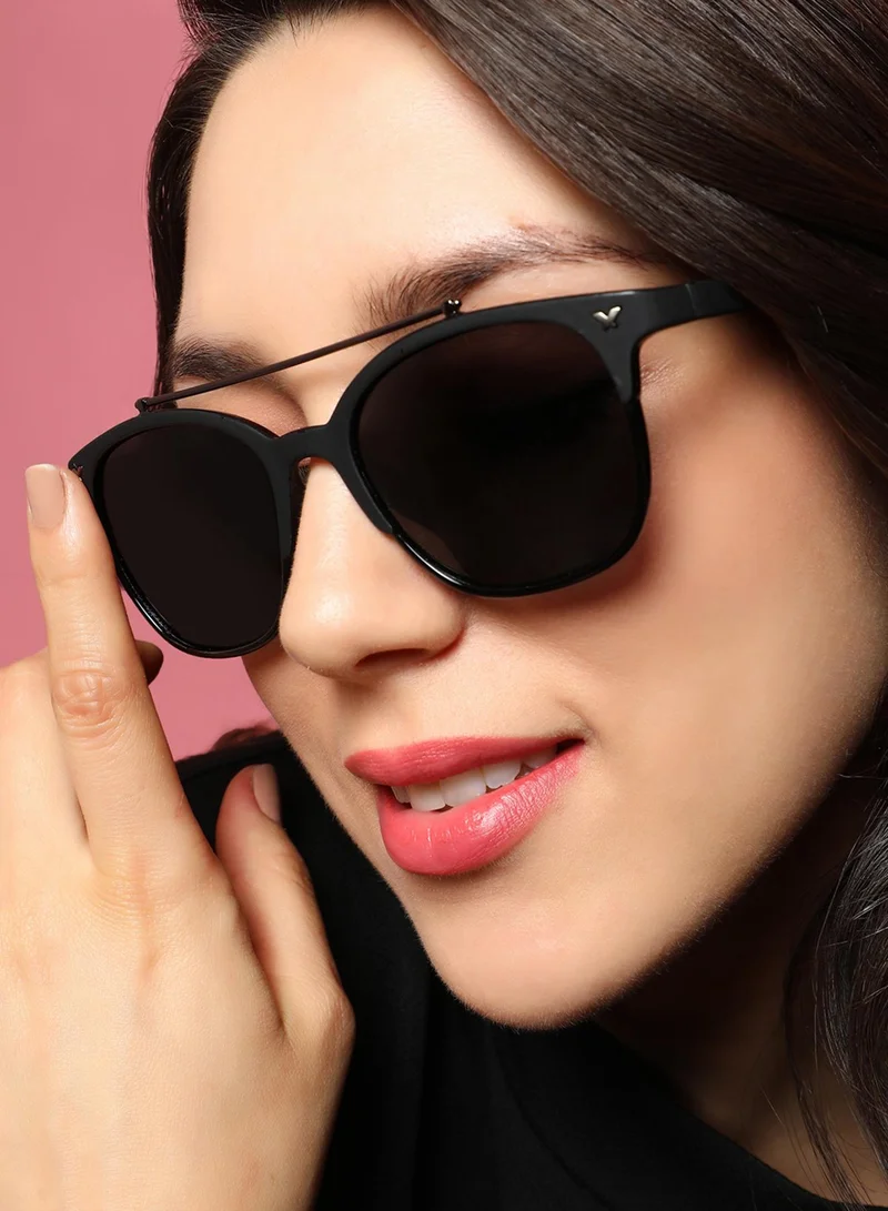 Haute Sauce  The Bar Aviator Sunglasses - Onyx Black  | Best Price UAE