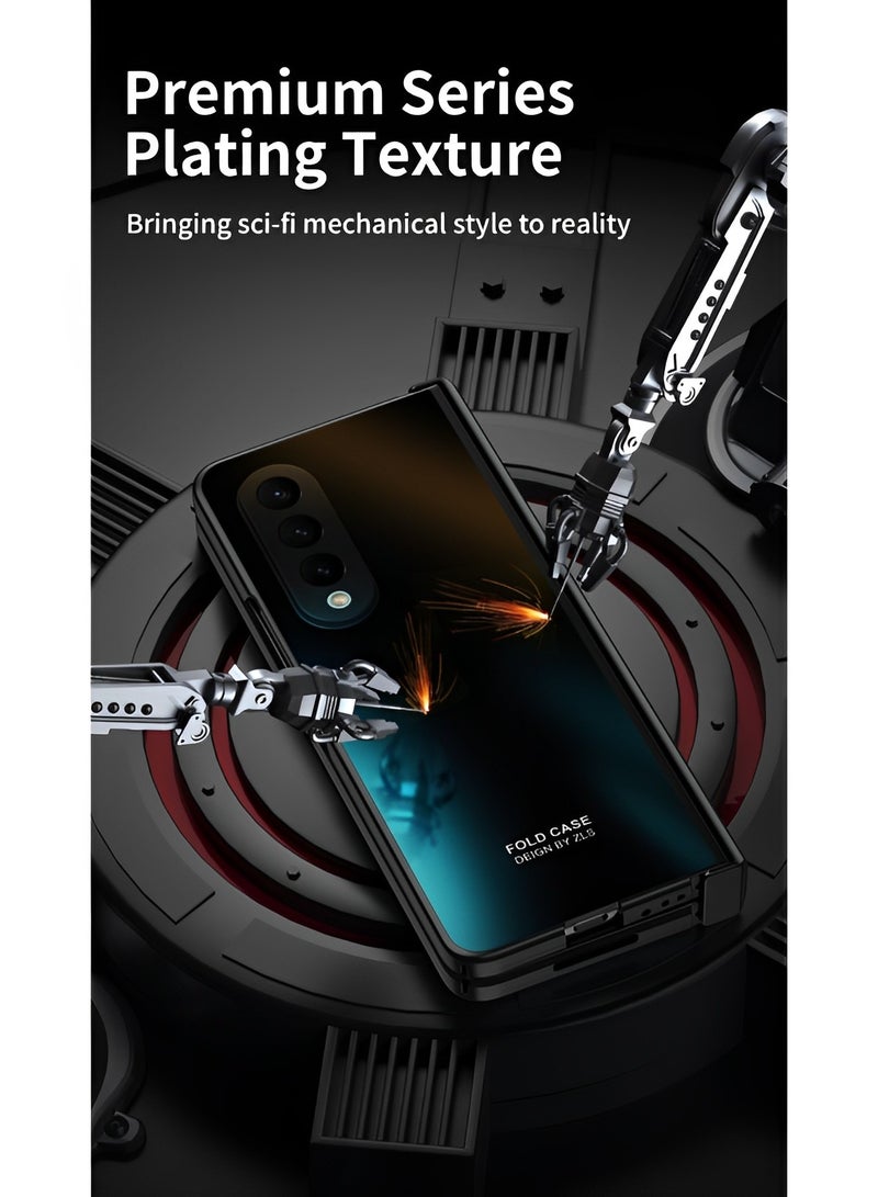 ريوكل جراب كامل الجسم لهاتف Samsung Galaxy Z Fold 4 مع واقي شاشة مدمج، جراب هاتف واقي مضاد للصدمات ومضاد للخدش من مادة البولي كربونات الصلبة فائق النحافة لهاتف Samsung Galaxy Z Fold 3 4 5 - Image 4