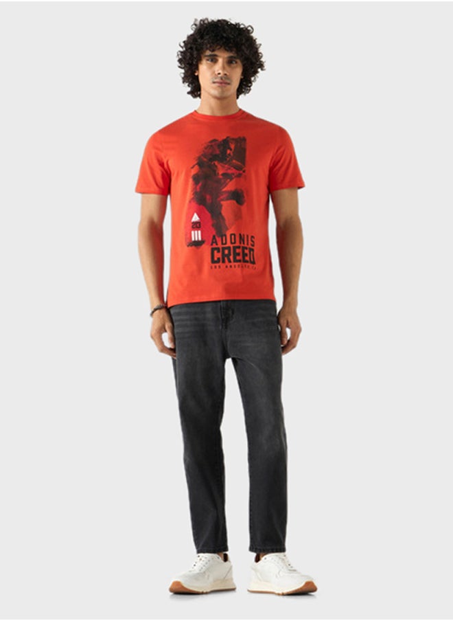SP Characters Graphic Print Crew Neck T-Shirt  - Image 4