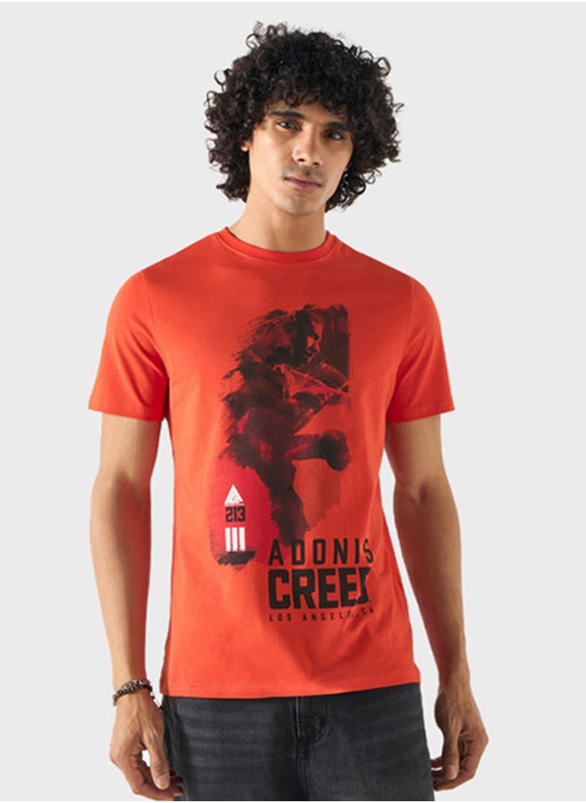 SP Characters Graphic Print Crew Neck T-Shirt  - Image 1