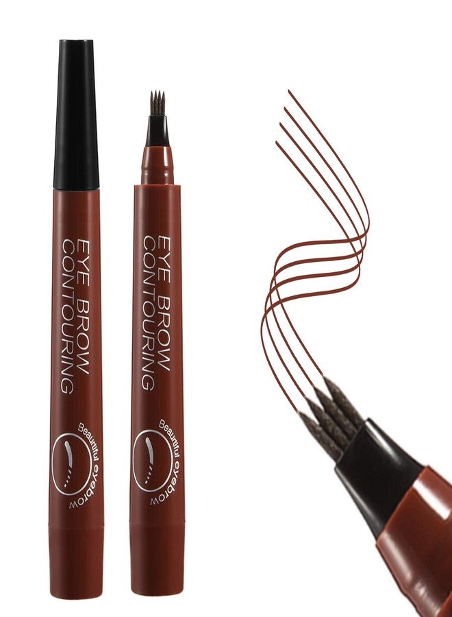Apooliy Liquid Eyebrow Pen, Waterproof Microblading Eyebrow Pencil with a Micro-Fork Tip Applicator, Creates Natural Looking Brows Effortlessly - Image 1