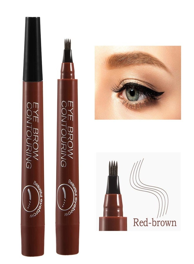 Apooliy Liquid Eyebrow Pen, Waterproof Microblading Eyebrow Pencil with a Micro-Fork Tip Applicator, Creates Natural Looking Brows Effortlessly - Image 2