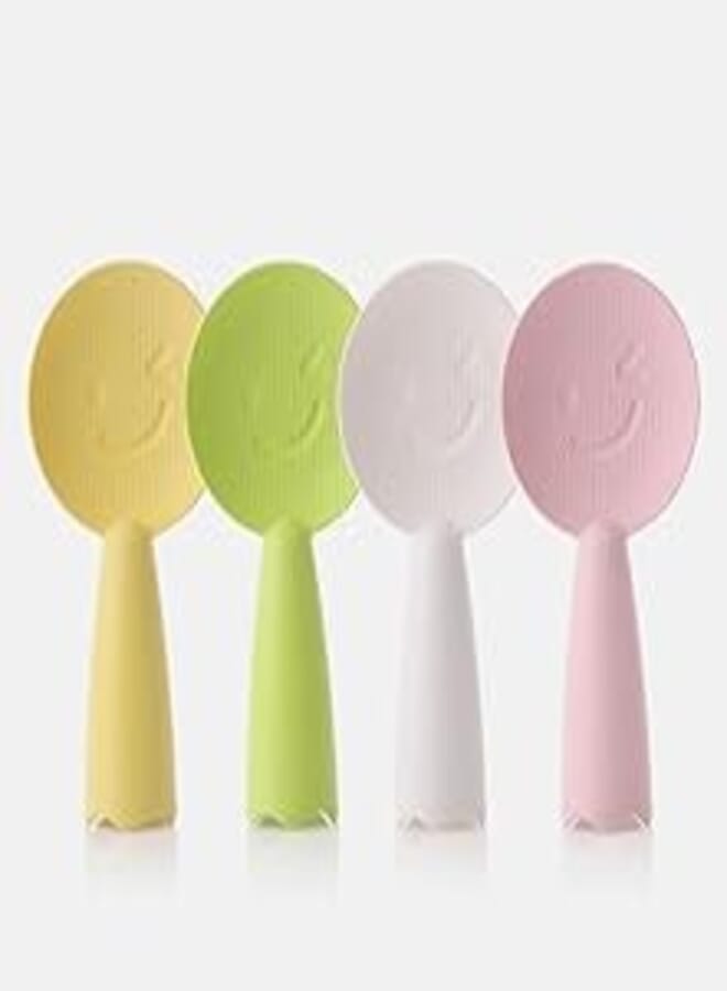 Two-Piece Smiley Rice Spoon Nonstick Rice Spoon in Home Kitchen Rice Cooker Spoon Standing Rice Spoon