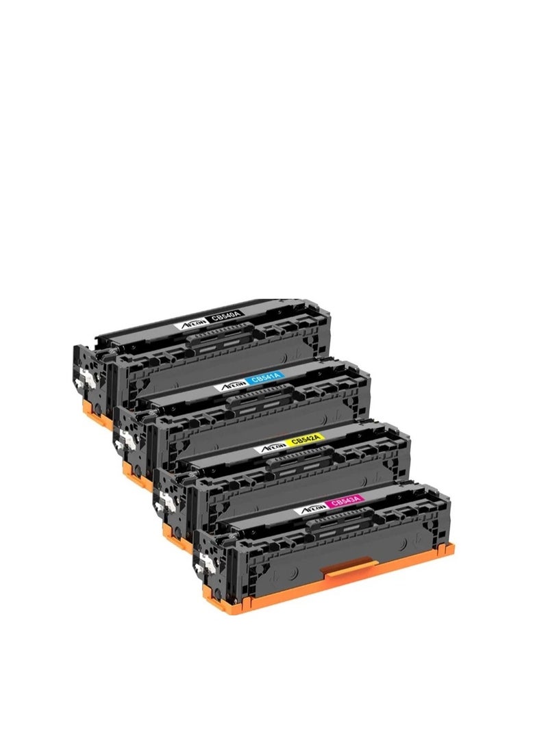 4-Piece 125 Laser Toner Cartridge Set