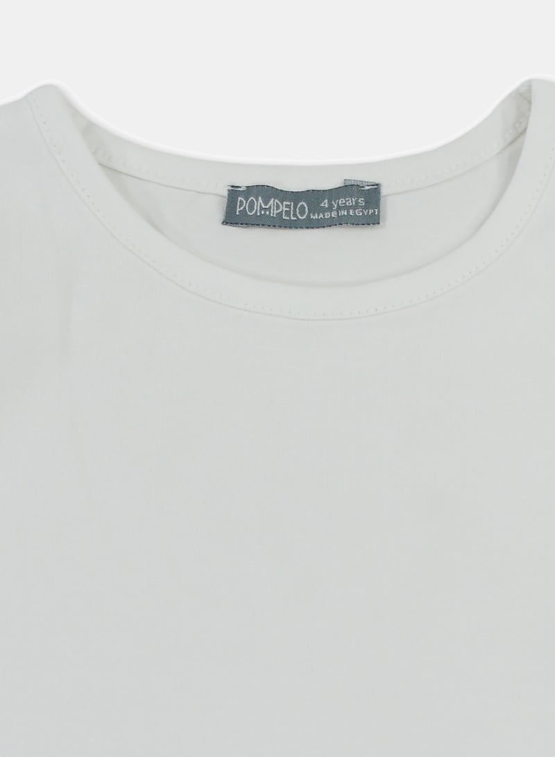 Pompelo Girls Cotton T-Shirt – White - Image 3