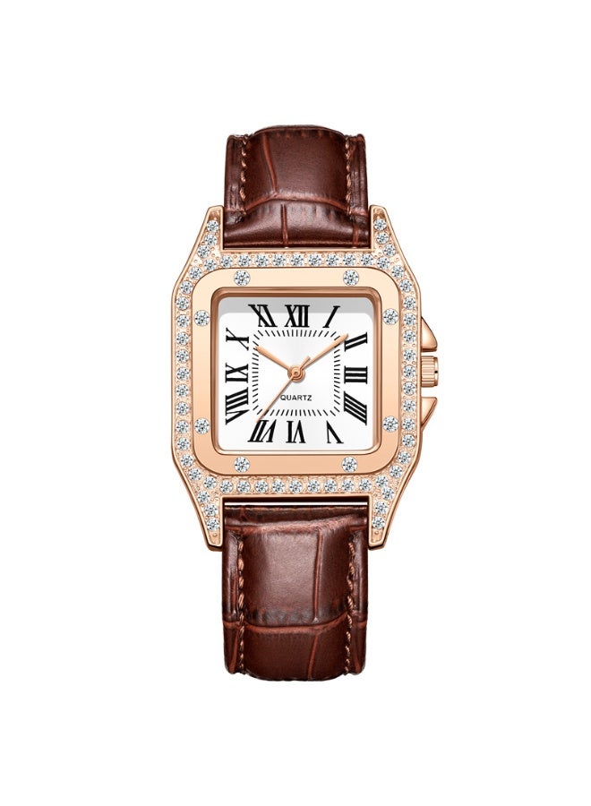 مارك وارفيلد الرجل الجديد Fashion Diamond Studded Women's Watch - Image 1