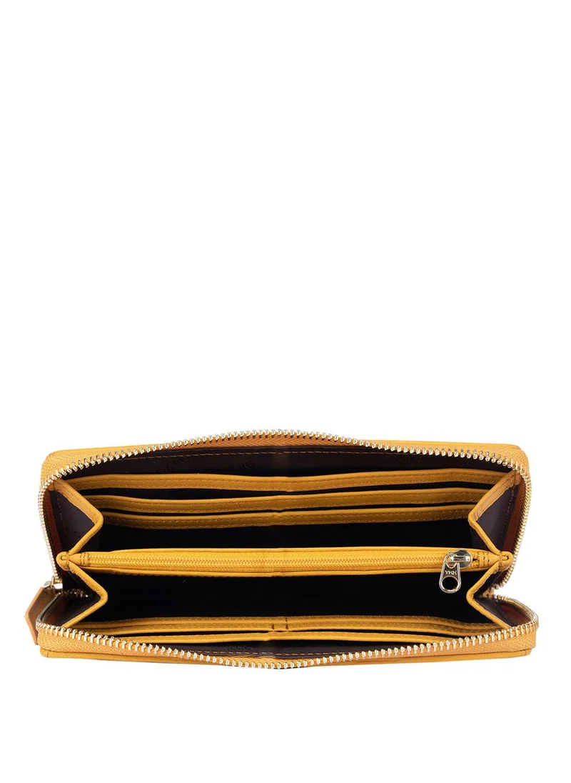 Da Milano  Da Milano Genuine Leather Yellow Ladies Wallet for Women | Best Price UAE