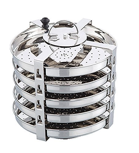 Expresso Thatte/Plate/Dhokla Stand Stainless Steel 25 Idli (5 Plates) - Image 4