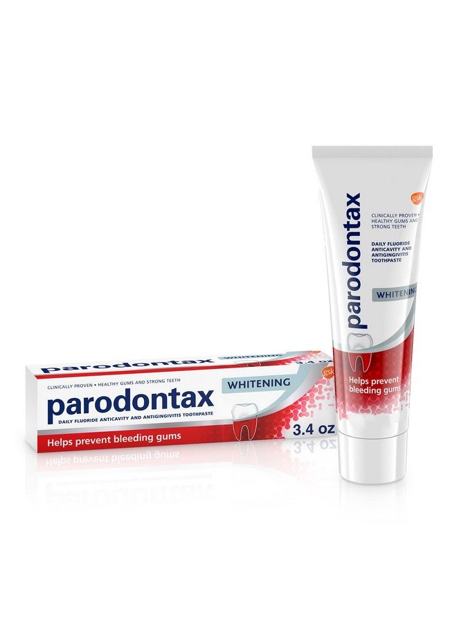 Parodontax Whitening Toothpaste for Bleeding Gums, Teeth Whitening and Gingivitis Treatment - 3.4 Ounces - Image 1