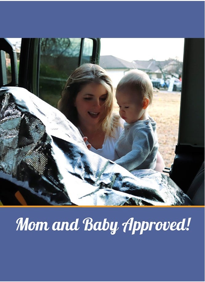 Bebiland Baby Car Seat Sun Shade Cover for Covers and Blocks Out Heat and Sun, Protection from UV Sunlight, 108*74 cm  - Image 5