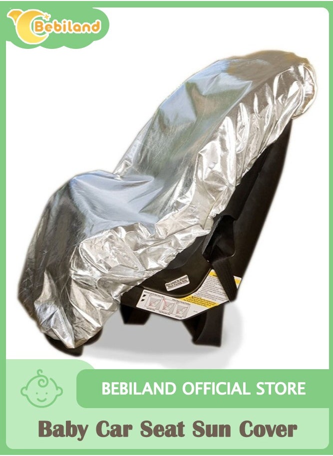 Bebiland Baby Car Seat Sun Shade Cover for Covers and Blocks Out Heat and Sun, Protection from UV Sunlight, 108*74 cm  - Image 1