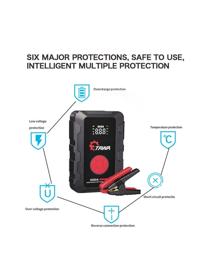 TAWA - TAWA K71 3000A Jump Starter with Air Compressor - Image 1