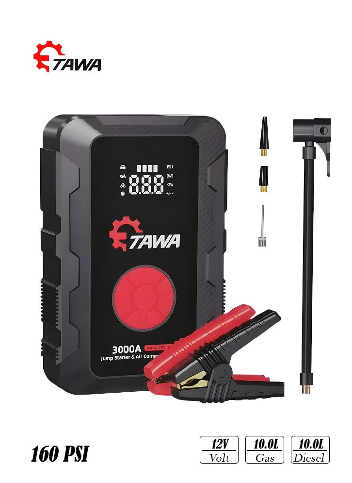 TAWA - TAWA K71 3000A Jump Starter with Air Compressor - Image 1