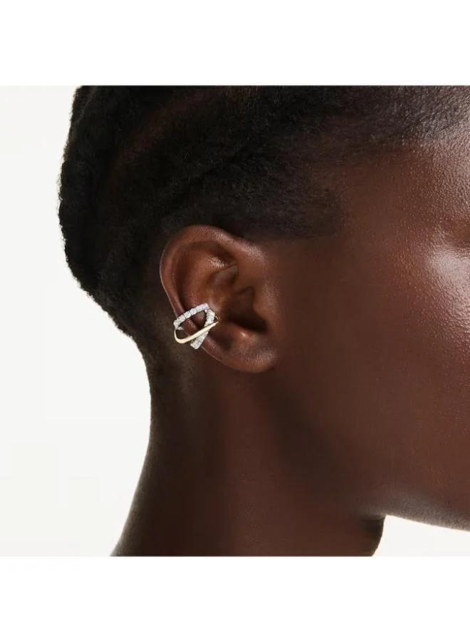 SWAROVSKI Hyperbola White Crystal Mixed Plating Ear Cuffs