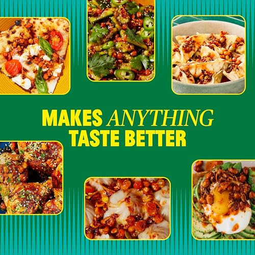 FLYBYJING Xtra Crunchy Sichuan Chili Crisp: Spicy, Tingly, Savory, Vegan, Nut-Free, Sugar Free Premium Chili Crunch - Good on Noodles, Proteins, Veggies and Everything, 6oz (Pack of 1) - Image 3