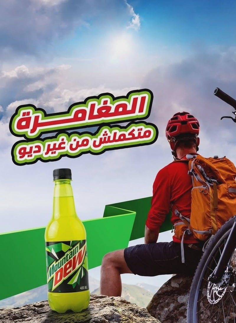 Mountain Dew Carbonated Soft Drink - 400ml - Pack of 12 Bottles - Image 2