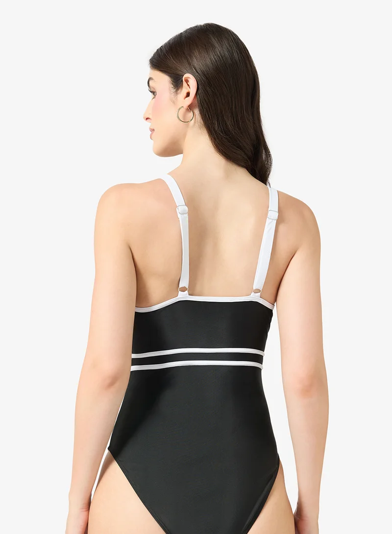 ELLA Swimsuit With Contrast Trim