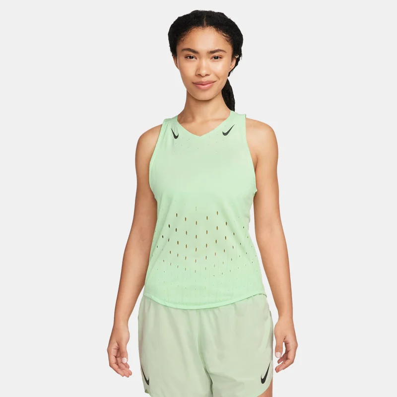 Nike Green Women's AeroSwift Dri-FIT ADV Running Vest for Women | Best Price UAE