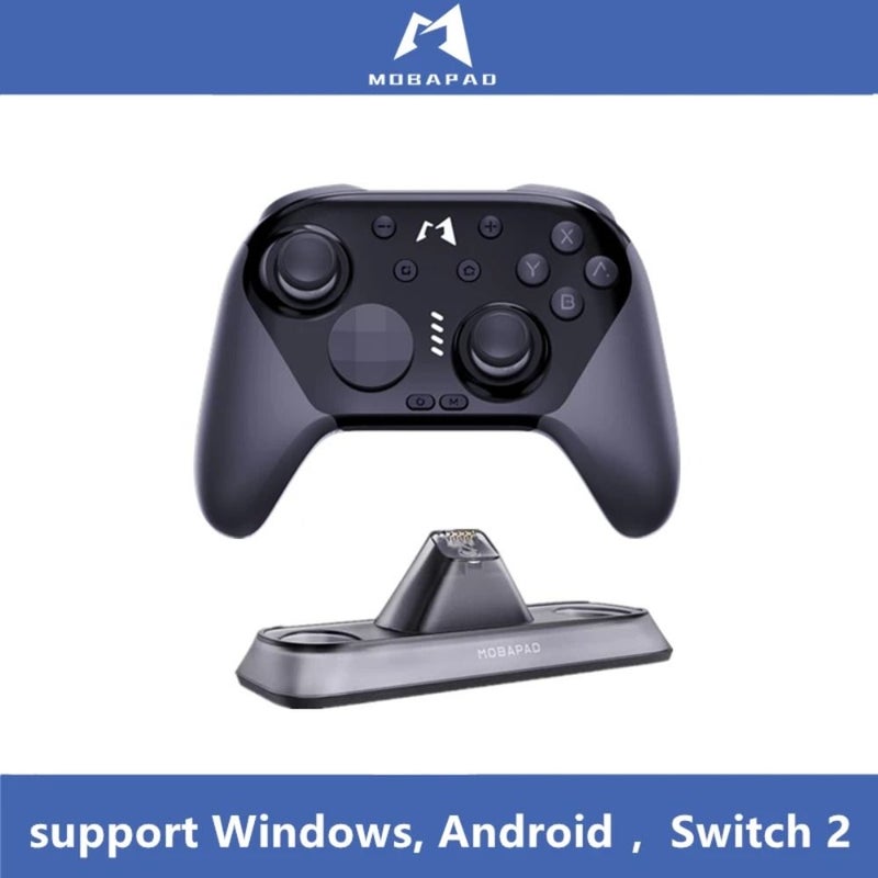 Mobapad Chitu 2 Controller with Charging Dock, for Nintendo Switch 1/2, Windows 10/11, Android, iOS, Black - Image 1