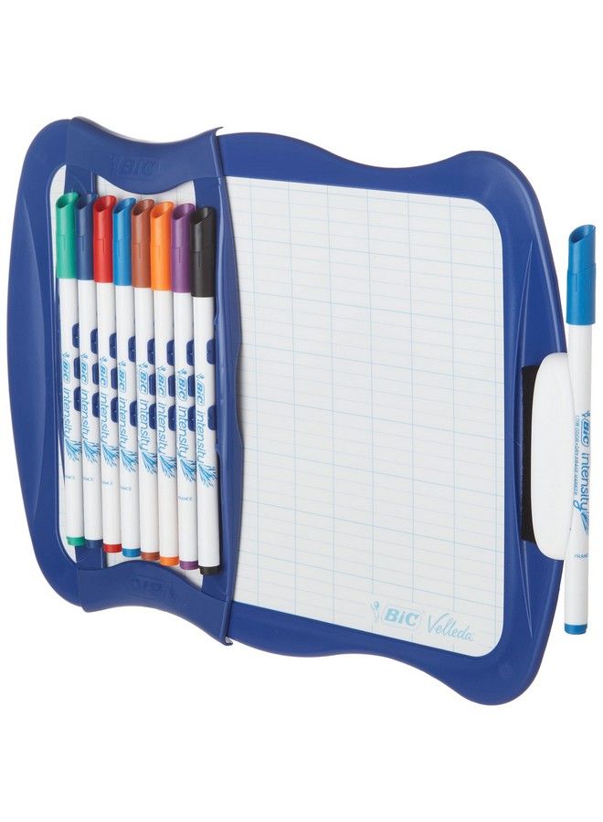 Bic Intensity Dry Erase Kit With 9 Dry Erase Markers And 1 Dualsided Dry Erase Board Bullet Tip (2.8Mm) Assorted  - Image 2
