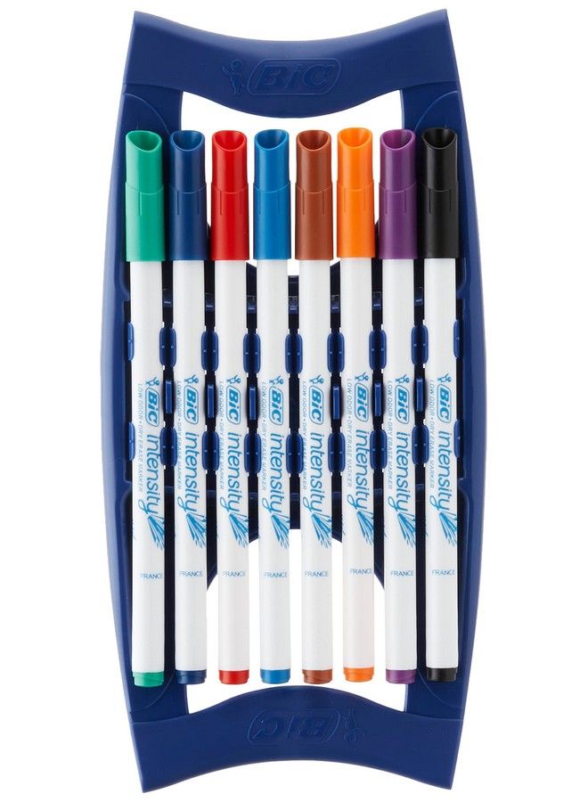 Bic Intensity Dry Erase Kit With 9 Dry Erase Markers And 1 Dualsided Dry Erase Board Bullet Tip (2.8Mm) Assorted  - Image 4