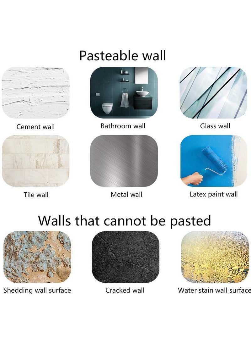 3M 60Pcs  Double Sided Tape Strong Heavy Duty Waterproof Tape Adhesive Foam Pad Tape, Double Sided Foam Tape Strong Pad Mounting,Black Self-Adhesive Tape Include Square Round and Rectangular,for Holding Picture, Walls Picture, Light, Hooks, Home, Office - Image 4