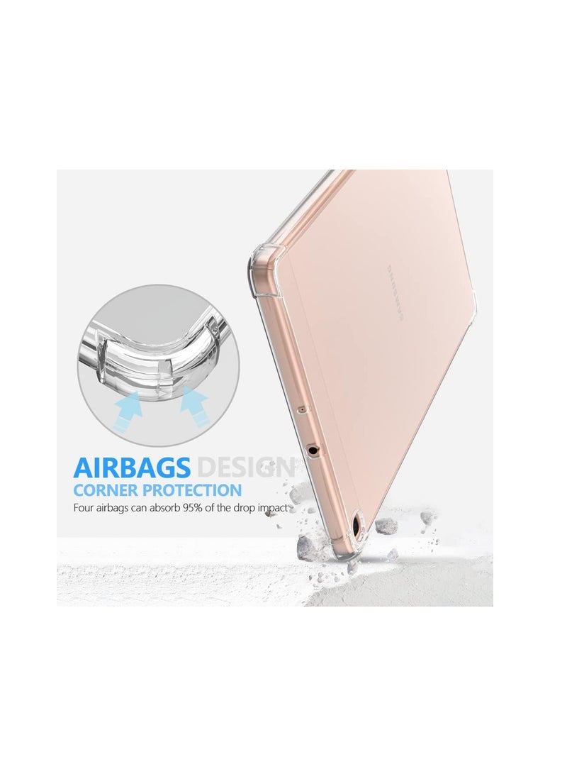 Case for Samsung Galaxy Tab A 10.1 (SM-T510/T515/T517), Slim Light Soft TPU Side Corner Protective Cover Case, Clear - Image 4