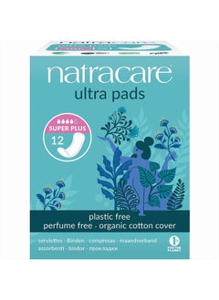 Natracare Slim Fitting Ultra Pads with Wings, Super Plus, Made with Certified Organic Cotton, Ecologically Certified Cellulose Pulp and Plant Starch (1 Pack, 12 Pads Total) - pzsku/Z22F51EFFFC1961481553Z/45/_/1717021644/1b1c2516-c517-4612-a2f7-bb693b6fbc0d