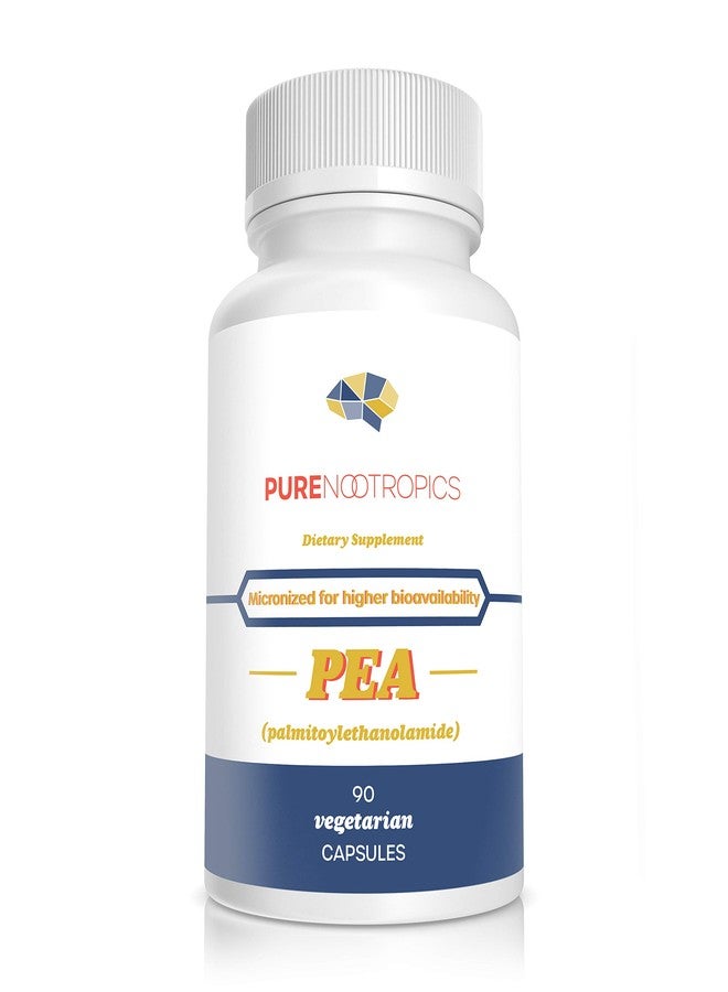 Pure Nootropics - Palmitoylethanolamide (Micronized Pea) 400 mg Capsules | 90 Veg Caps Value Pack | Supports Relief from Occasional Discomfort | Supports Immune System - Image 1