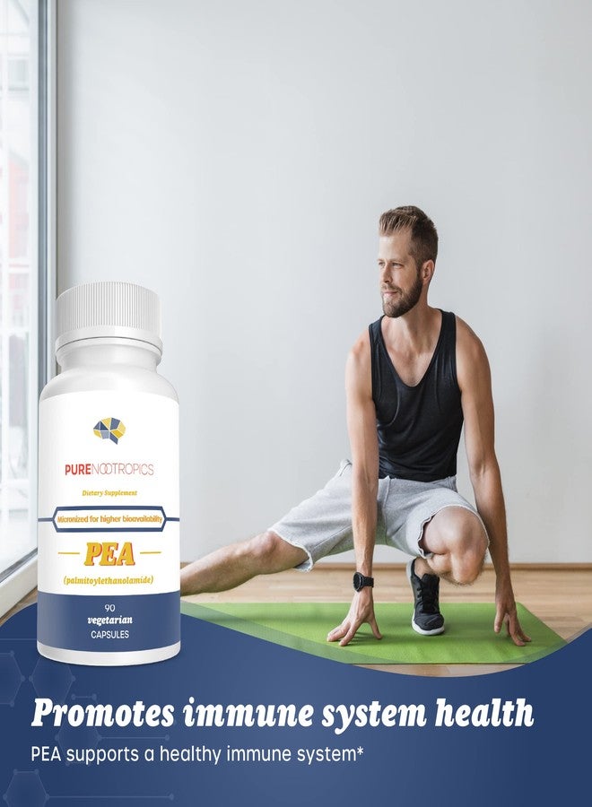 Pure Nootropics - Palmitoylethanolamide (Micronized Pea) 400 mg Capsules | 90 Veg Caps Value Pack | Supports Relief from Occasional Discomfort | Supports Immune System - Image 4