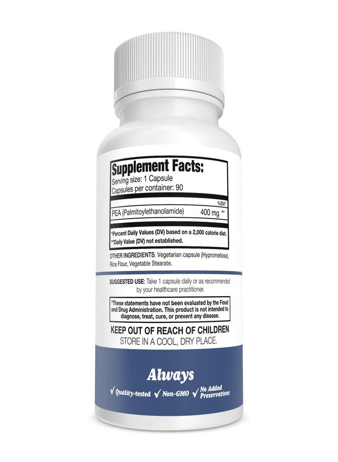 Pure Nootropics - Palmitoylethanolamide (Micronized Pea) 400 mg Capsules | 90 Veg Caps Value Pack | Supports Relief from Occasional Discomfort | Supports Immune System - Image 2