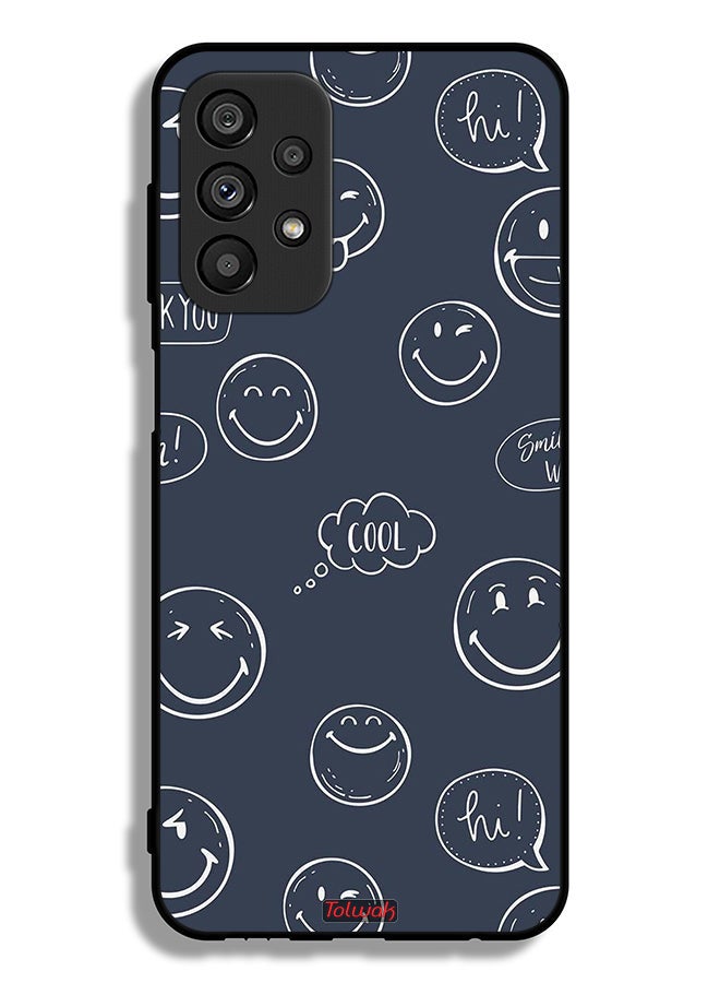 Tolwak Samsung Galaxy A23 5G Protective Case Cover Cool Faces Tags - Image 1