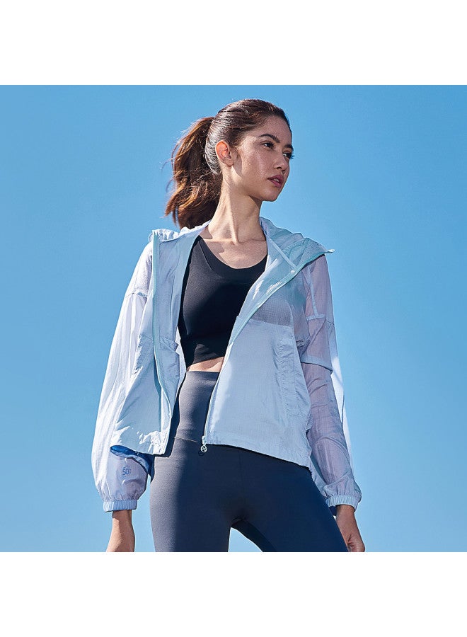 Jeep Batwing Sleeve Design】hooded Outdoor Windbreaker For Women - Lightweight Breathable Jacket, Trendy Sun Protection Outerwear - Image 4