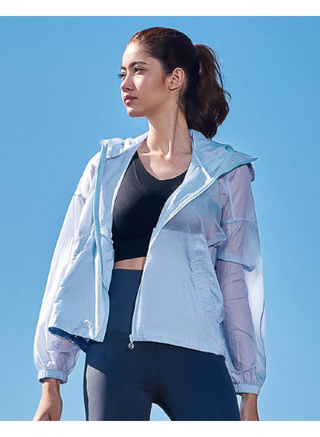 Jeep Batwing Sleeve Design】hooded Outdoor Windbreaker For Women - Lightweight Breathable Jacket, Trendy Sun Protection Outerwear - Image 1