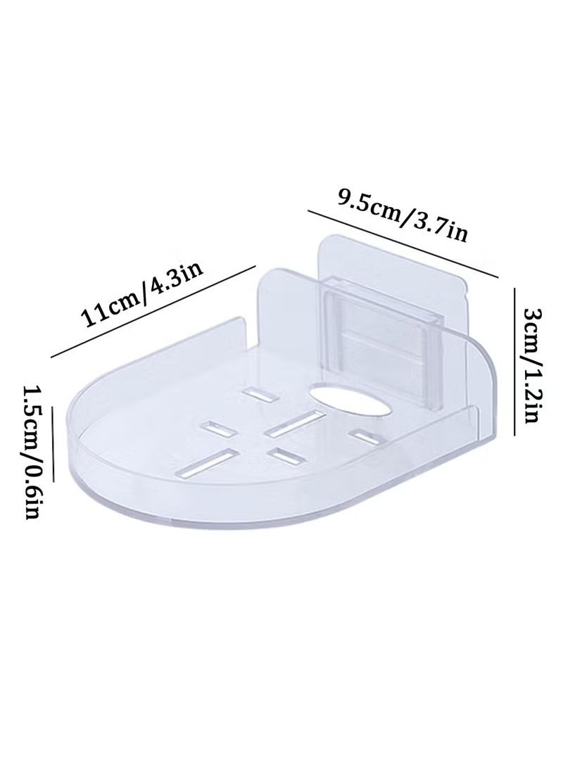 ح واحة 3 مجموعات من الأرفف العائمة على الحائط، أرفف حائط مثبتة على حامل كاميرا، سهلة التركيب، أرفف حائط بدون حفر، لتزيين الحائط لغرفة النوم والمعيشة. - Image 2