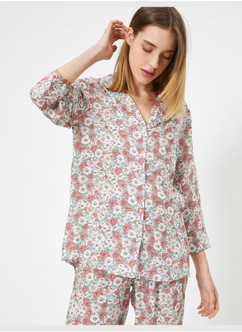 كوتون Patterned Pajama Top