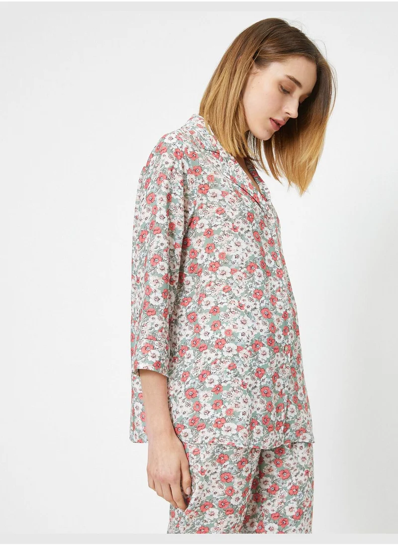 KOTON Patterned Pajama Top