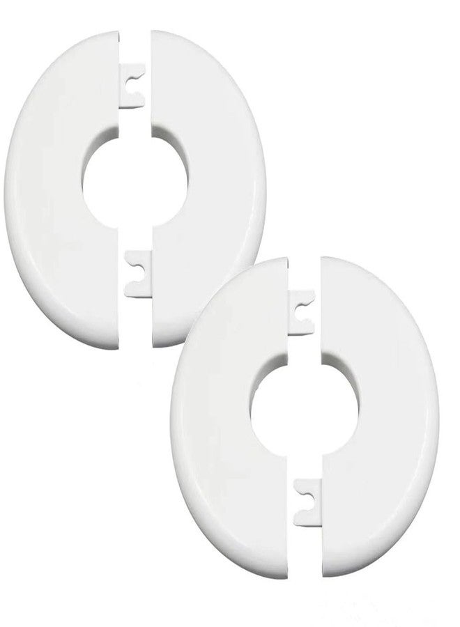shenghang 2 pcs Wall Split Flange Self-Adhesive tape Round Escutcheon Various pipes Plate Cover for Water Pipe Faucet Decoration Accessories (44mm/1.73in) - Image 1