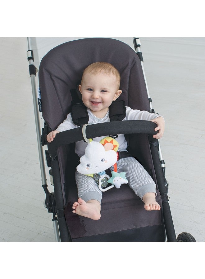 Skip Hop Baby Stroller Toy, Silver Lining Cloud Jitter, Cloud - Image 2