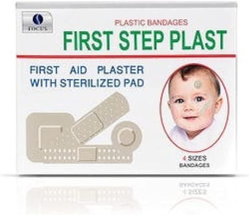 لصقات بلاستيكية من الخطوة الأولى - 100 قطعة