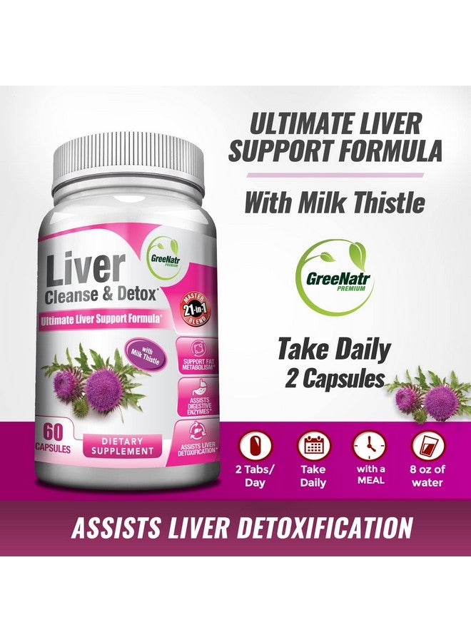 GreeNatr Liver Cleanse Detox & Repair Formula - Milk Thistle, Berberine, Ginger, Beet Root, Dandelion Root, Artichoke Extract, and Chanca Piedra for Optimal Liver Health Support (1 Bottle) - Image 4